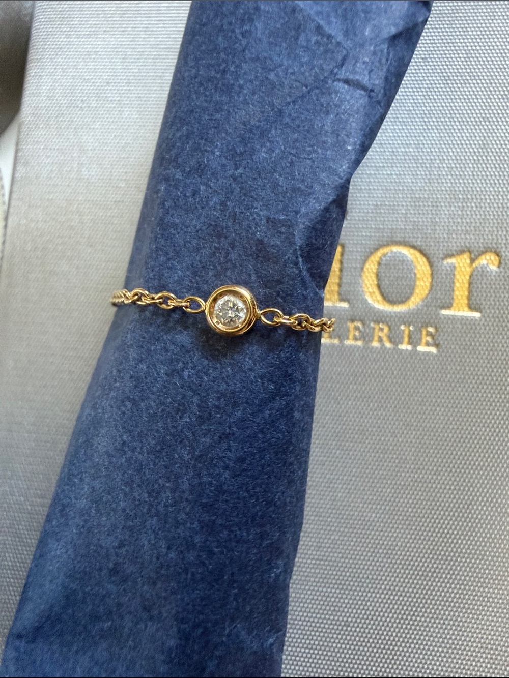 Dior 18k gold oui ring